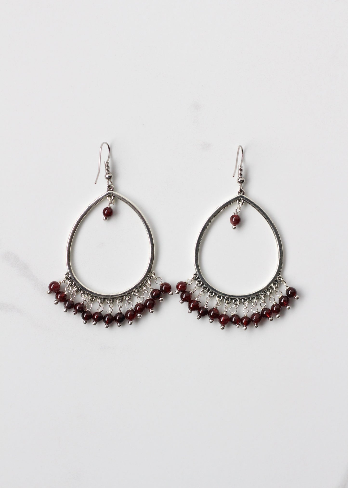Hannah Garnet Earrings
