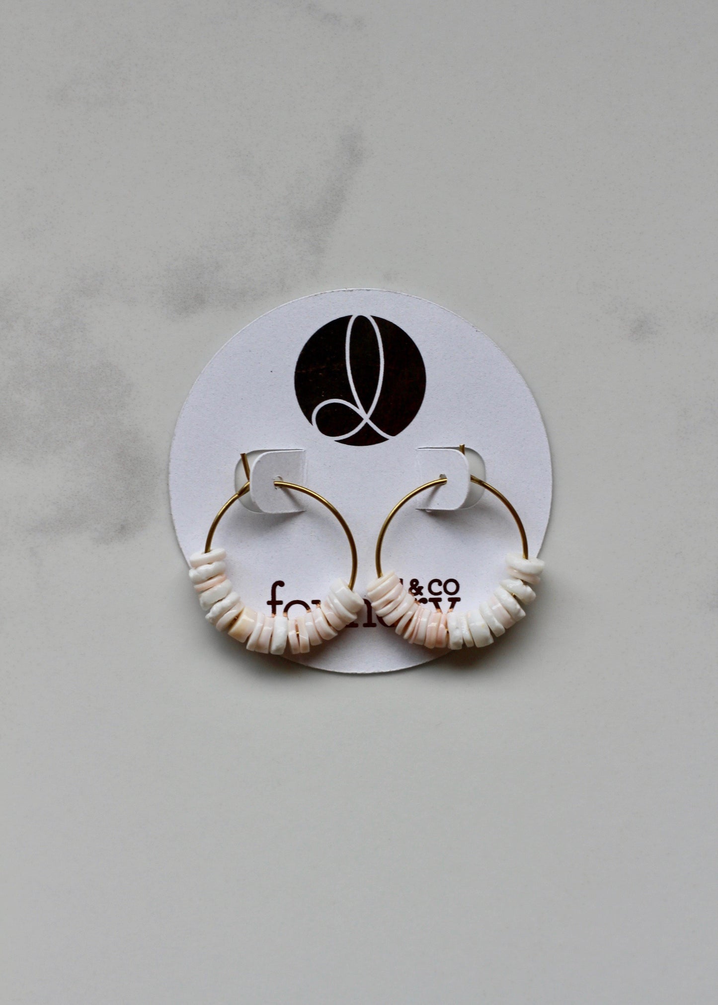 Petite Shell Hoops