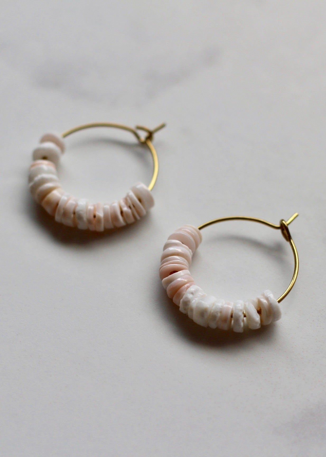 Petite Shell Hoops
