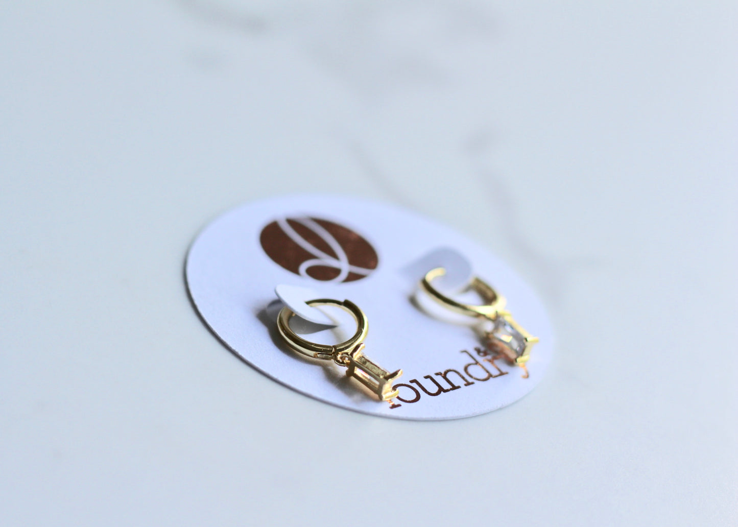 Mila Crystal Clear Hoops