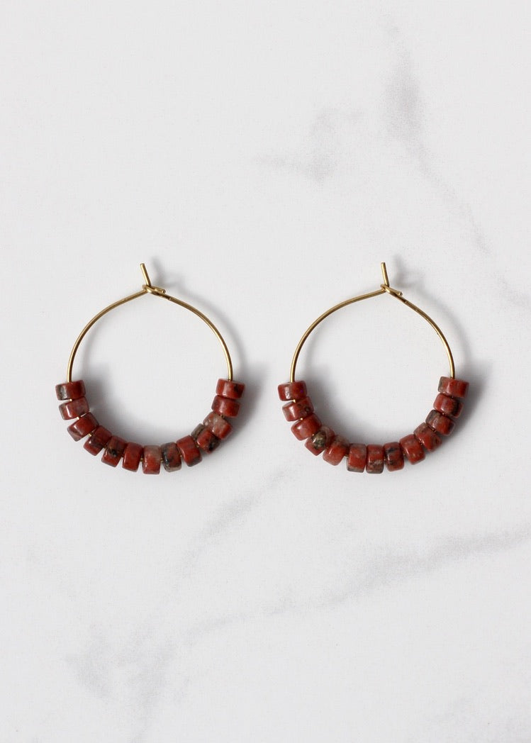 Bali Clay Hoops