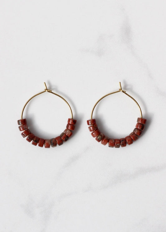 Bali Clay Hoops