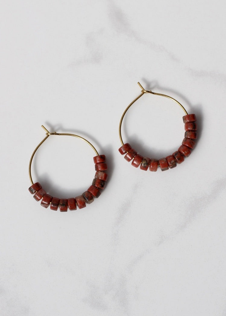 Bali Clay Hoops