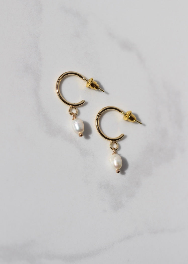 Tia Seed Pearl Earrings