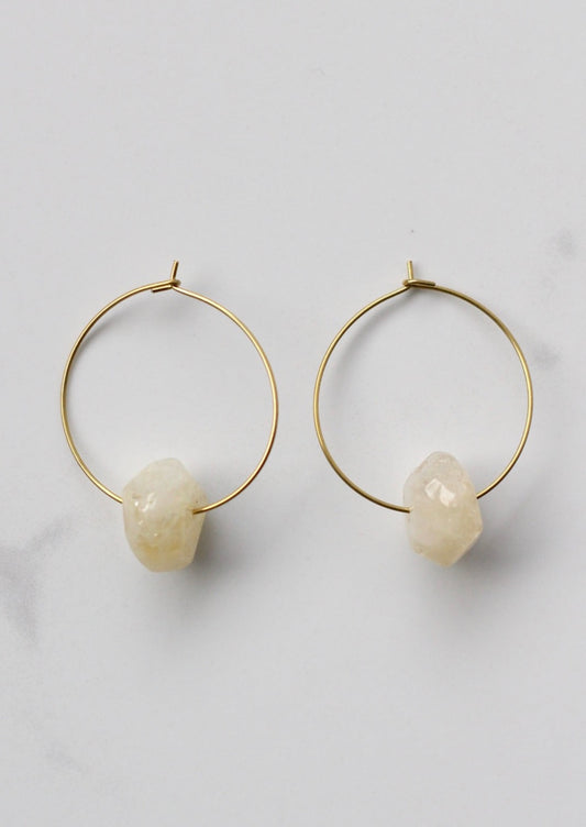 Rae Citrine Hoops