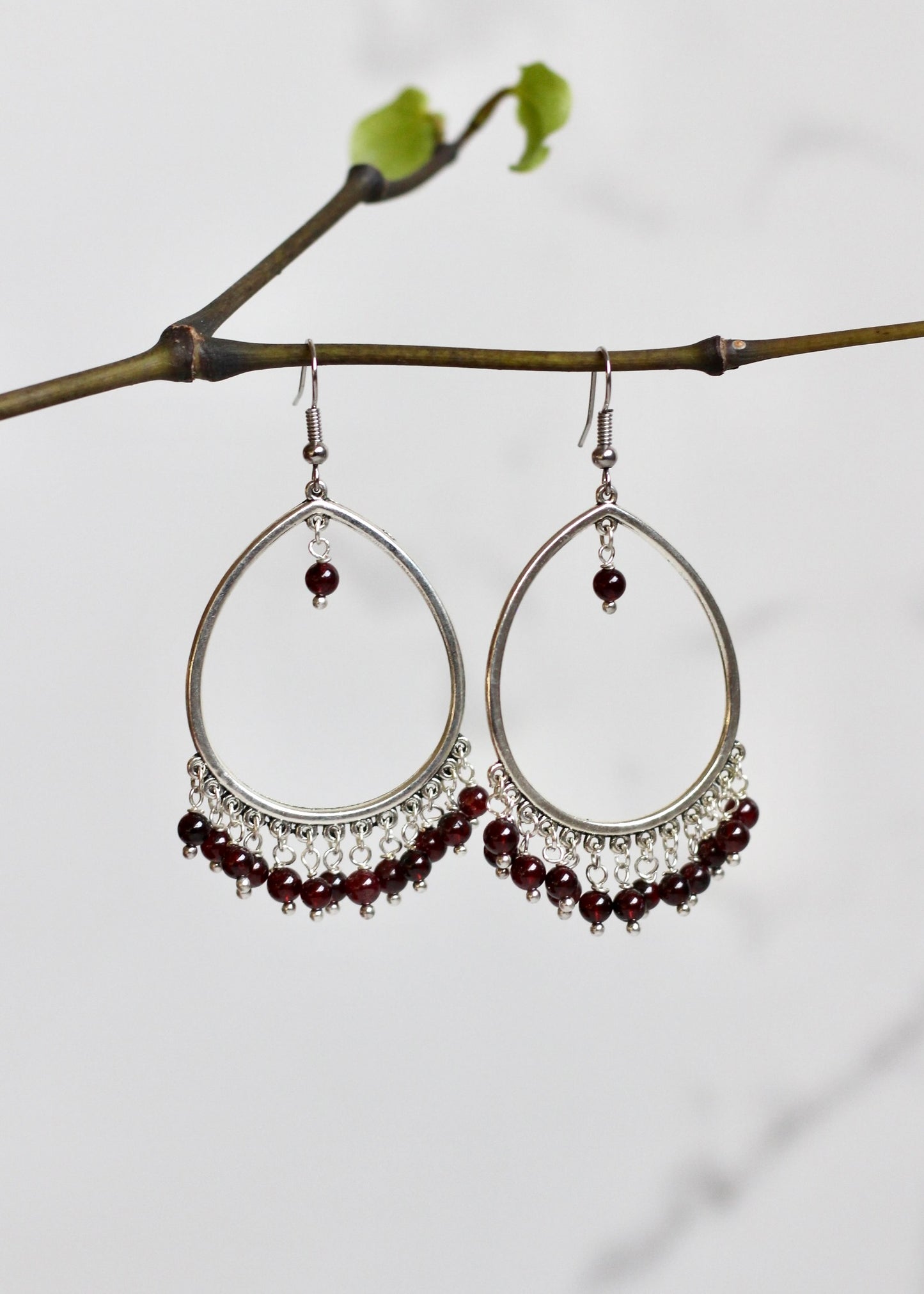 Hannah Garnet Earrings