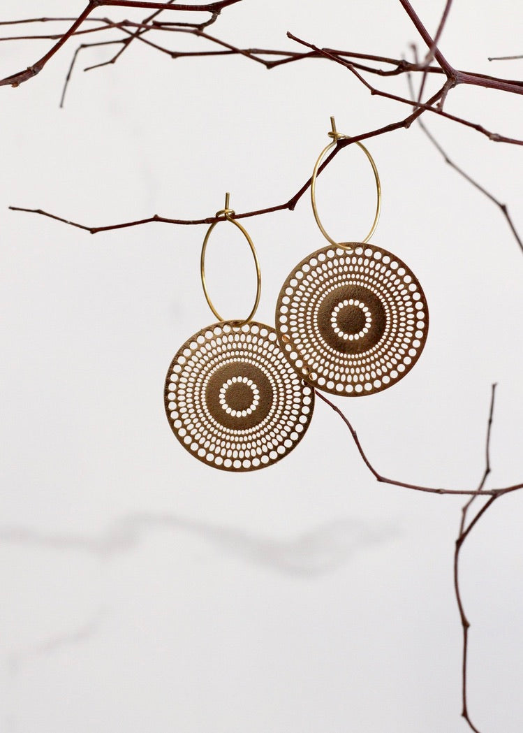 Mandala Hoops Gold