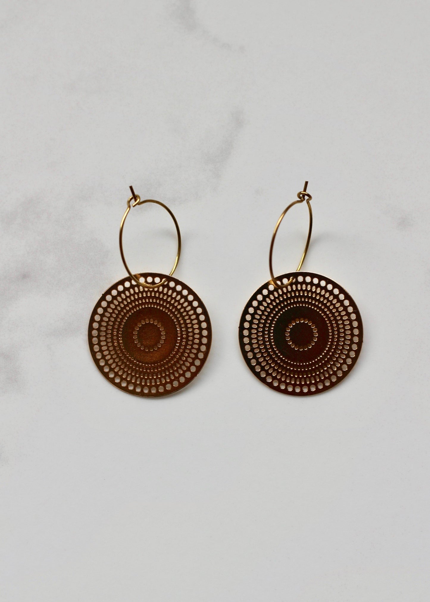 Mandala Hoops Gold