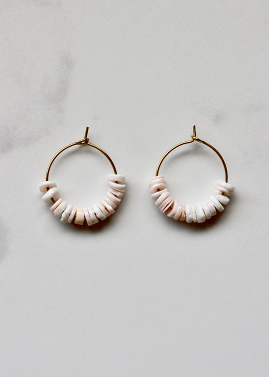 Petite Shell Hoops