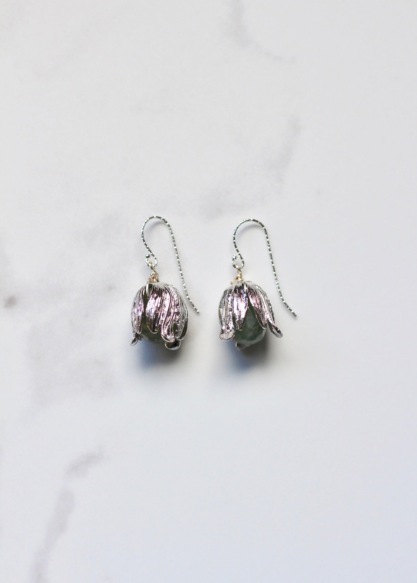 Aventurine Botanica Pod Earrings