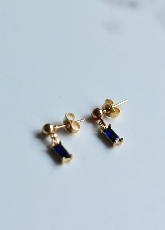 Mila Stud Sapphire Blue