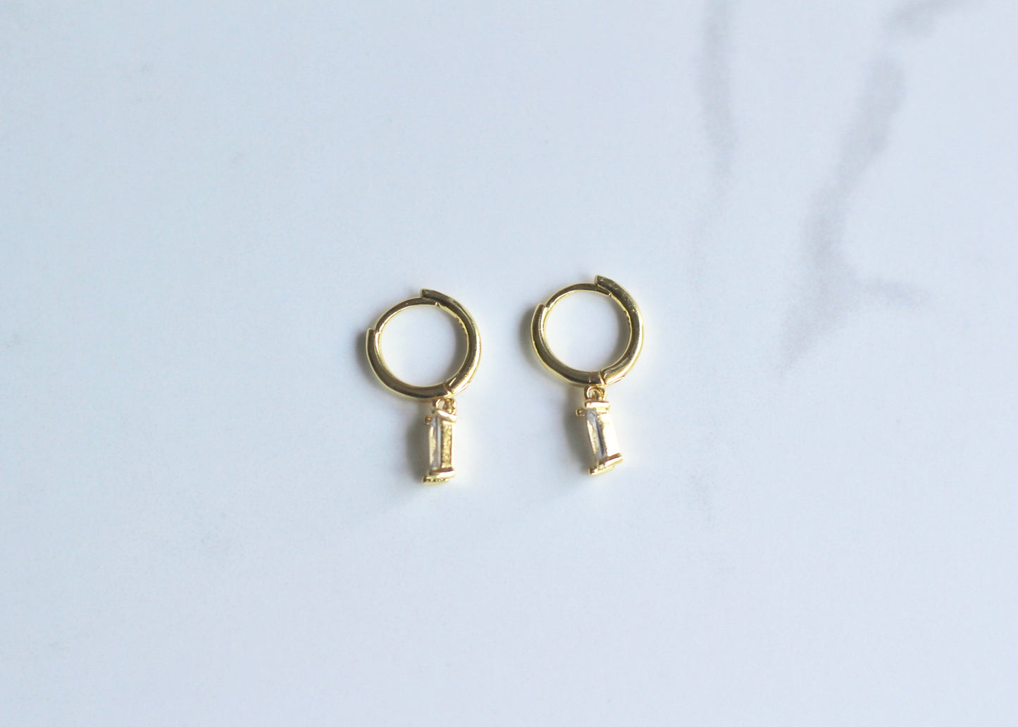 Mila Crystal Clear Hoops