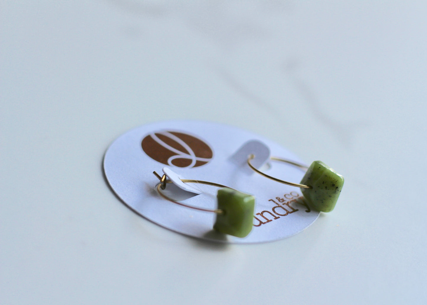 Petite Canadian Jade Hoops