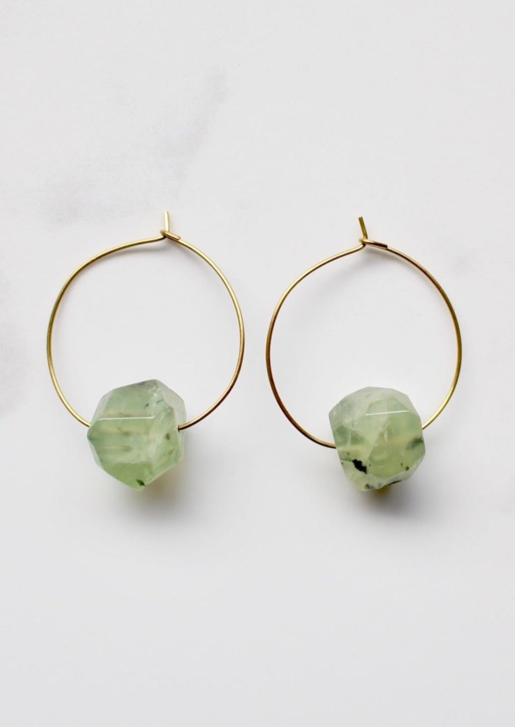 Rue Green Quartz Hoops