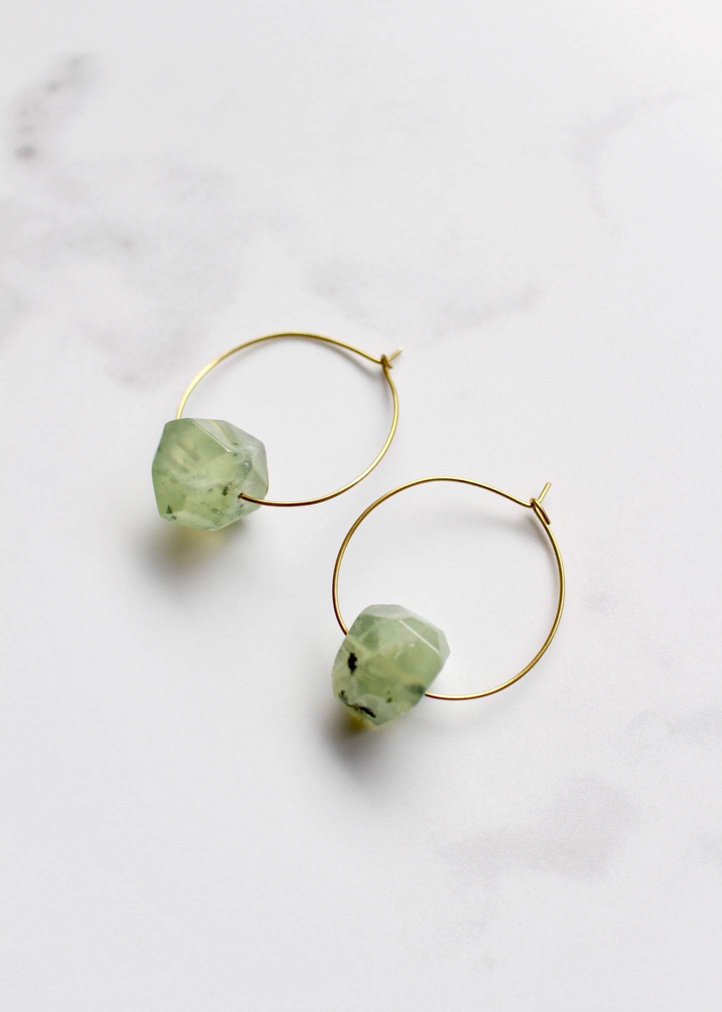Rue Green Quartz Hoops